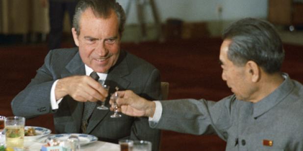 Richard Nixon and Zhou Enlai, 