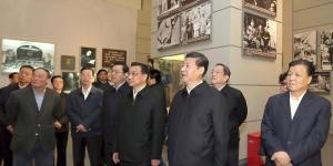 Xi Jinping and other CCP leaders visit the National Museum of China, Xinhua photo.