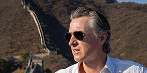 California Governor Gavin Newsom visiting the Great Wall during an official visit to China, October 2023. Credit: Office of the Governor.