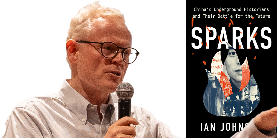 Ian Johnson, author of Sparks, speaking at the USC U.S.-China Institute on October 16, 2023.