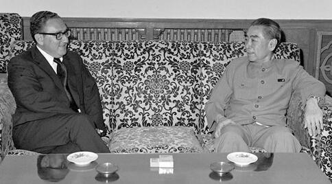 Premier Zhou Enlai and National Security Advisor Henry Kissinger