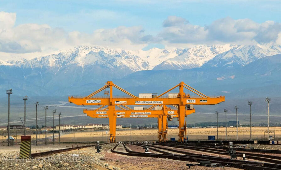 One of the BRI key projects: The Khorgos Gateway in Kasakhstan | Photo credit: Khorgos Gateway